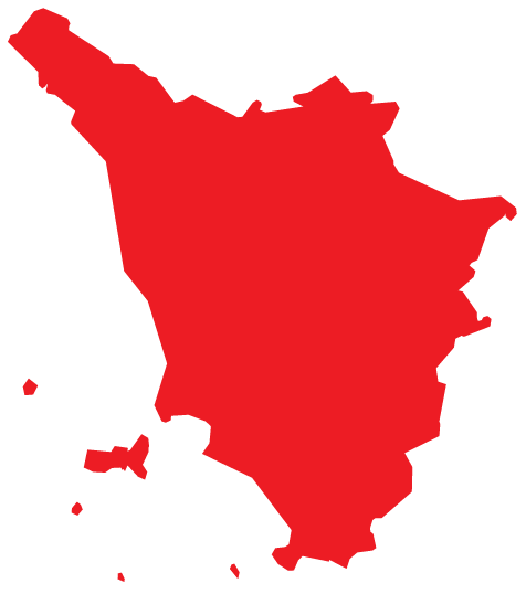 Map of Tuscany Region of Italy